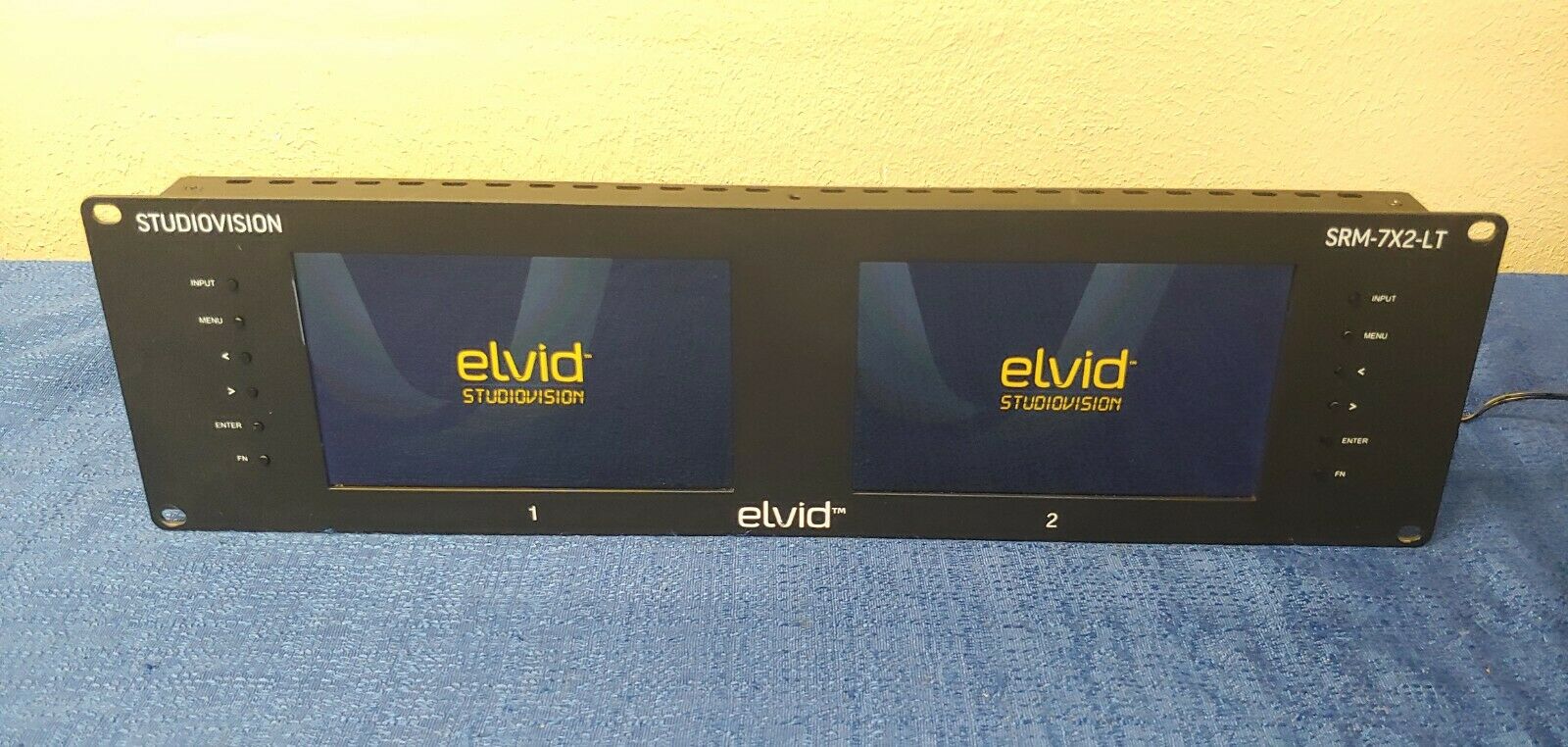 Elvid Studio Vision Dual 7" Monitor Rackmount Srm-7x2-lt