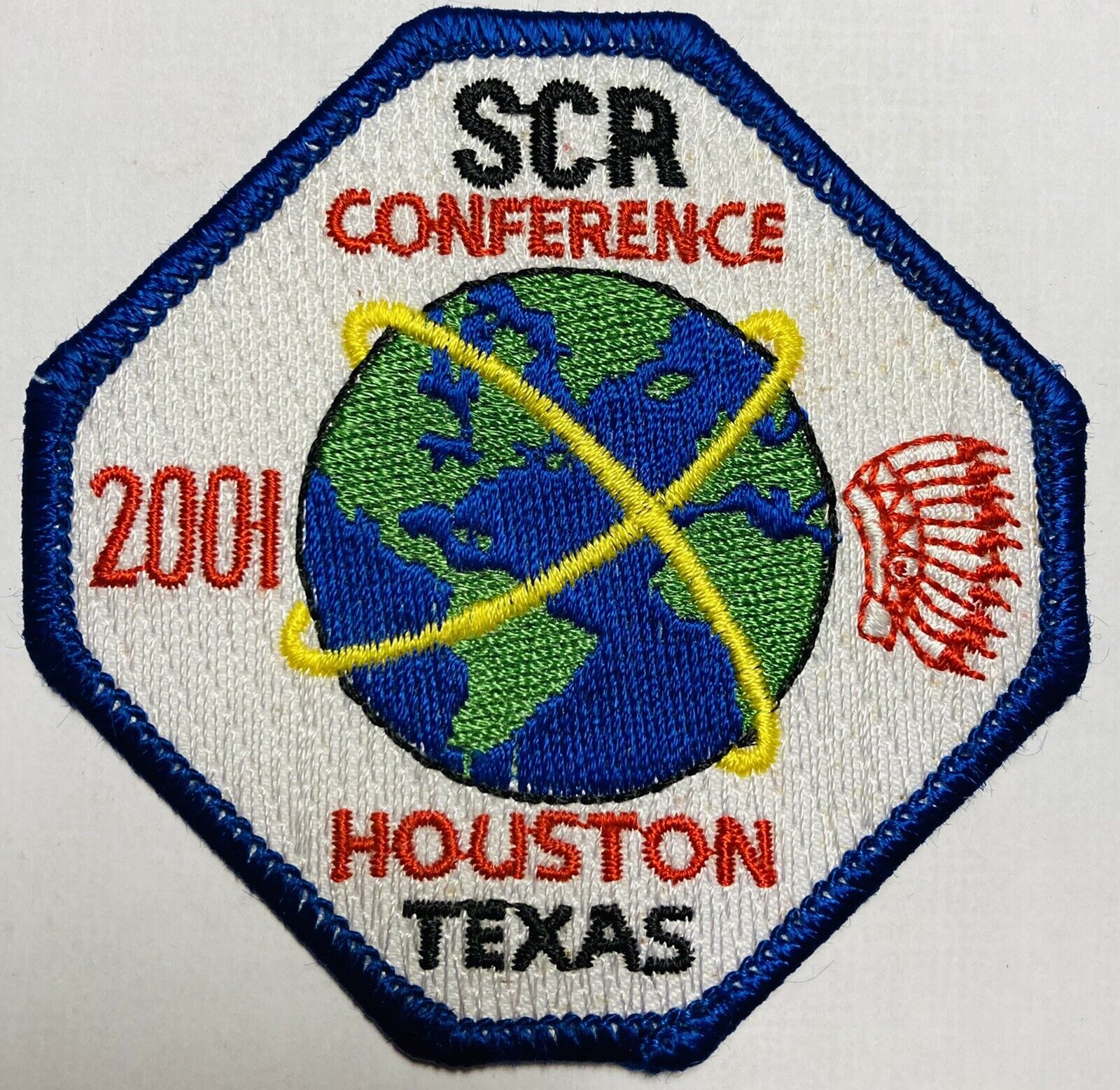ROYAL RANGERS Houston Texas SCR Conference TX Patch Globe 2001