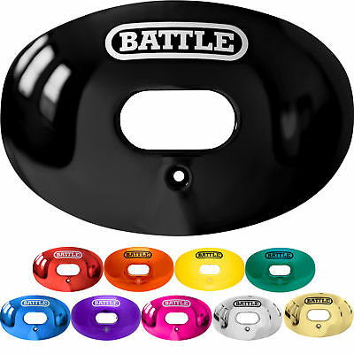 Battle Sports Science Chrome Oxygen Lip Protector Mouthguard With Strap