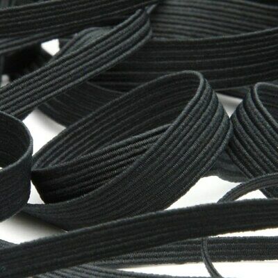 10 Yards Elastic Band For Diy Mask - 1/4" (6mm) : Us Stock Ready To Ship (black)