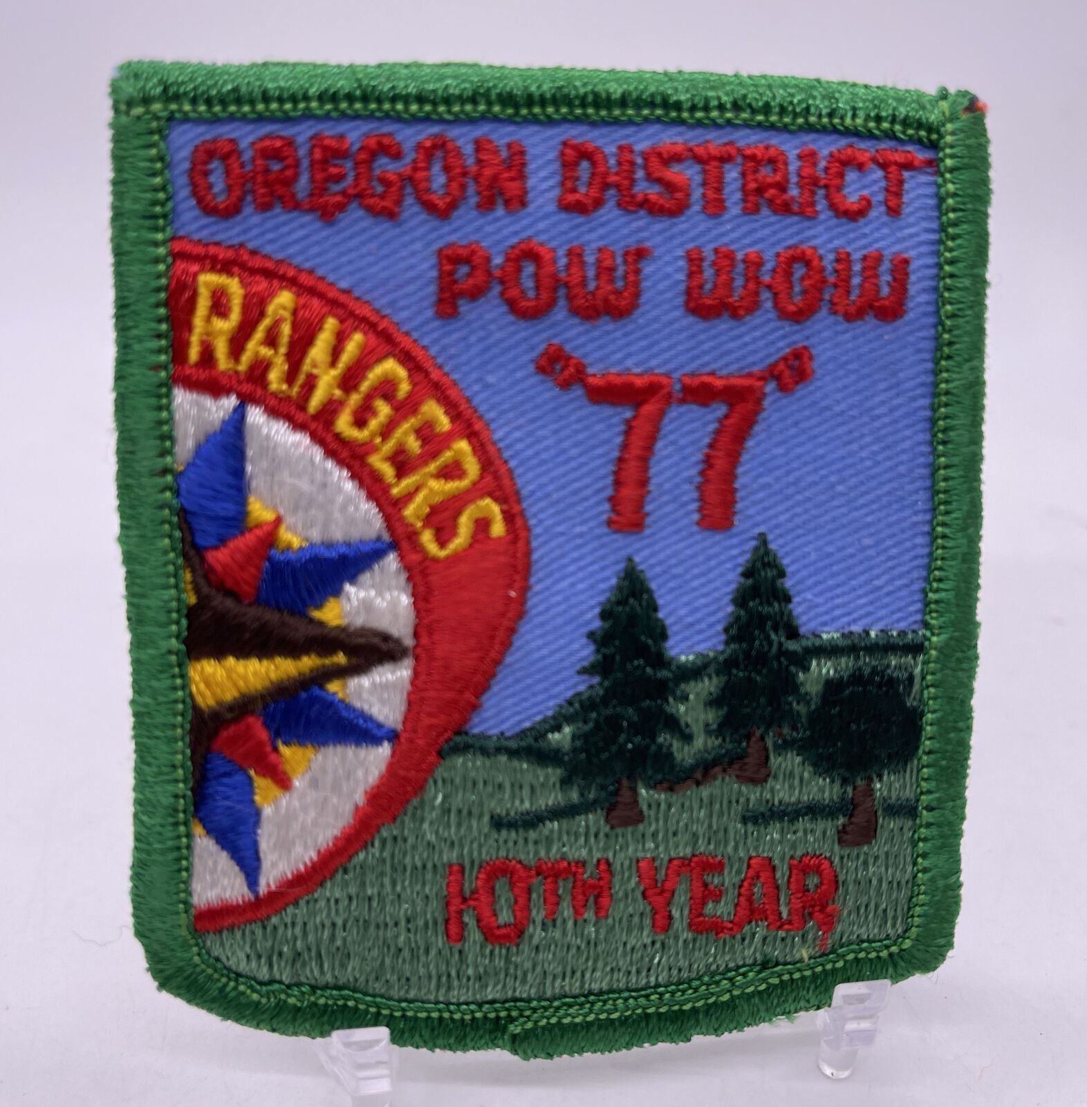 Vintage Royal Rangers Patch Oregon District Pow Wow "77" 10th Year Patch
