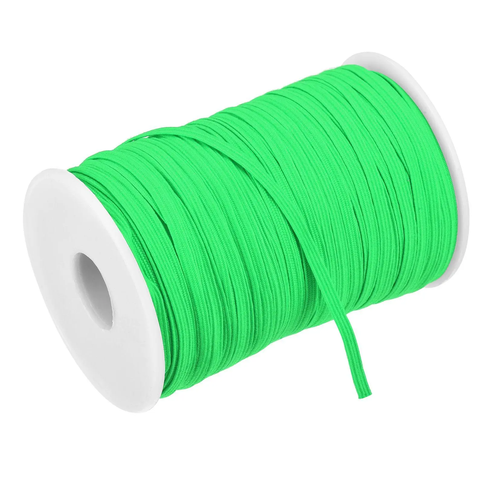 Flat Elastic Band For Sewing 1/8" X 109 Yards Bright Green Stretch Strap Roll