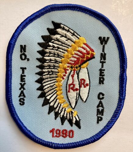 Royal Rangers Patch 1990 North Texas Winter Camp Native Head Dress Rr