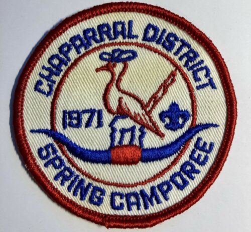 Royal Rangers Patch 1971 Chaparral District Spring Camporee Round Bird