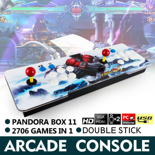 New Pandora Box 11 2706 In 1 Retro Video Games Double Stick Arcade Console