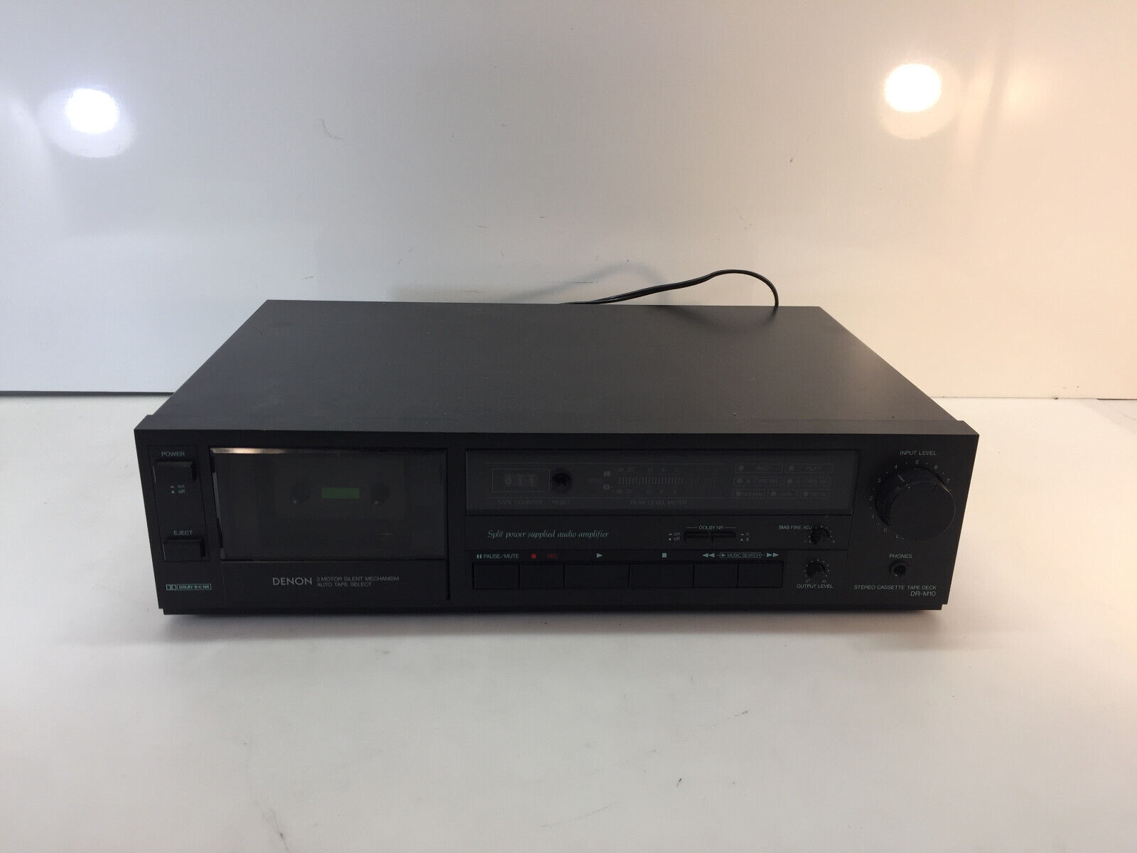 Vintage Denon Dr-m10 Pro 3 Motor Stereo Cassette Deck Player