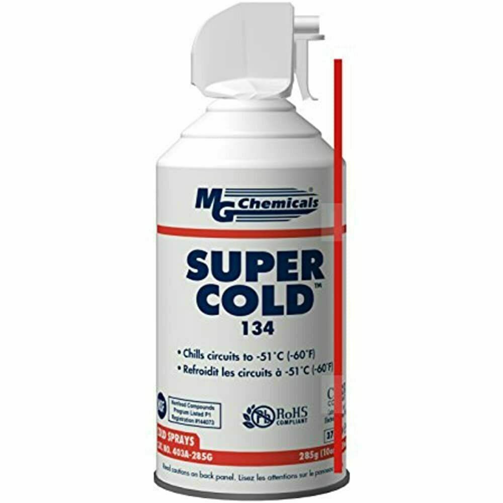 403a 134a Super Cold Spray 285g 10 Oz Aerosol Can Ounces Mg Chemicals