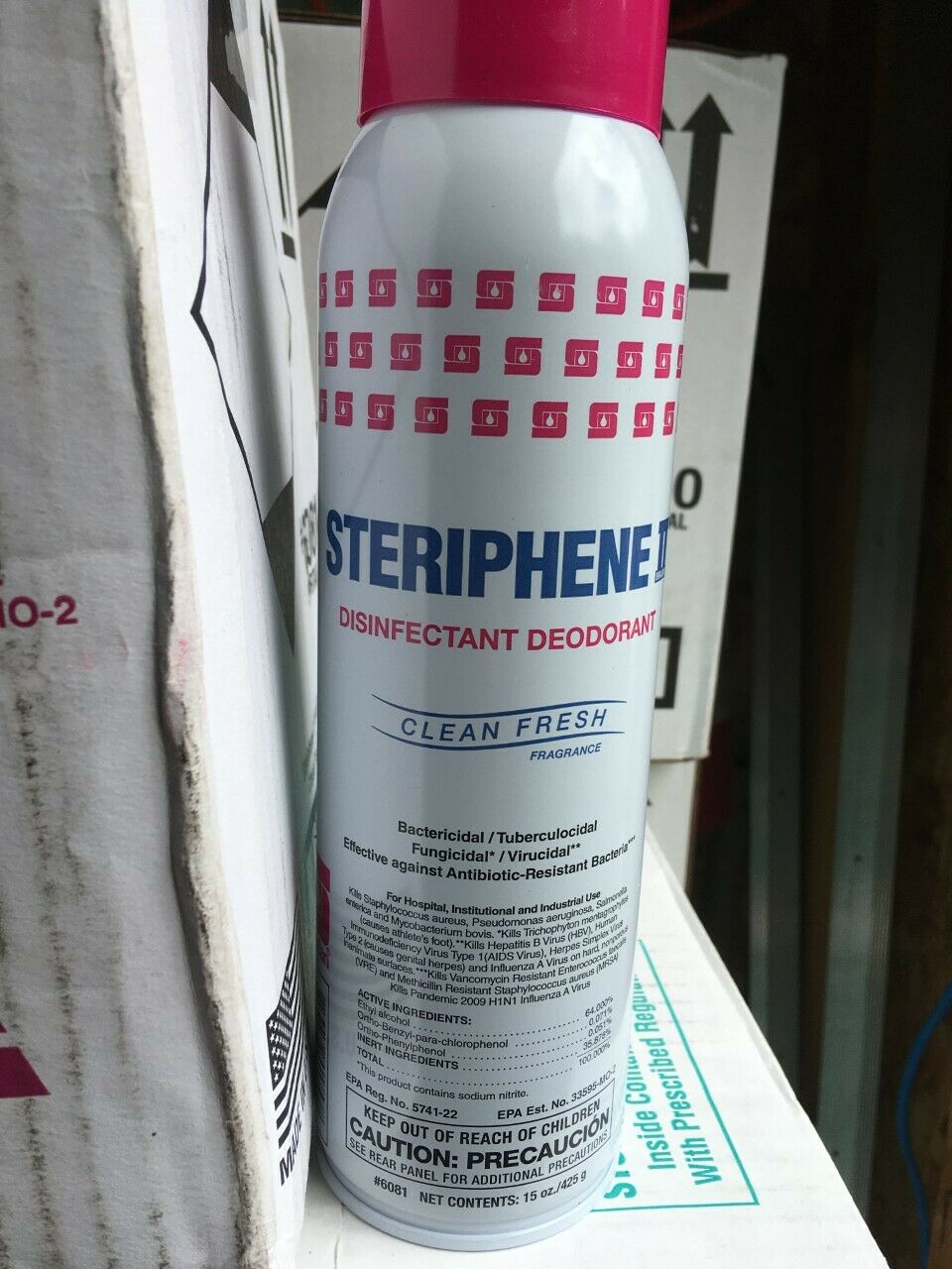 Spartan Steriphene Ii Disinf Deodorant Spray, 15 Oz, Each