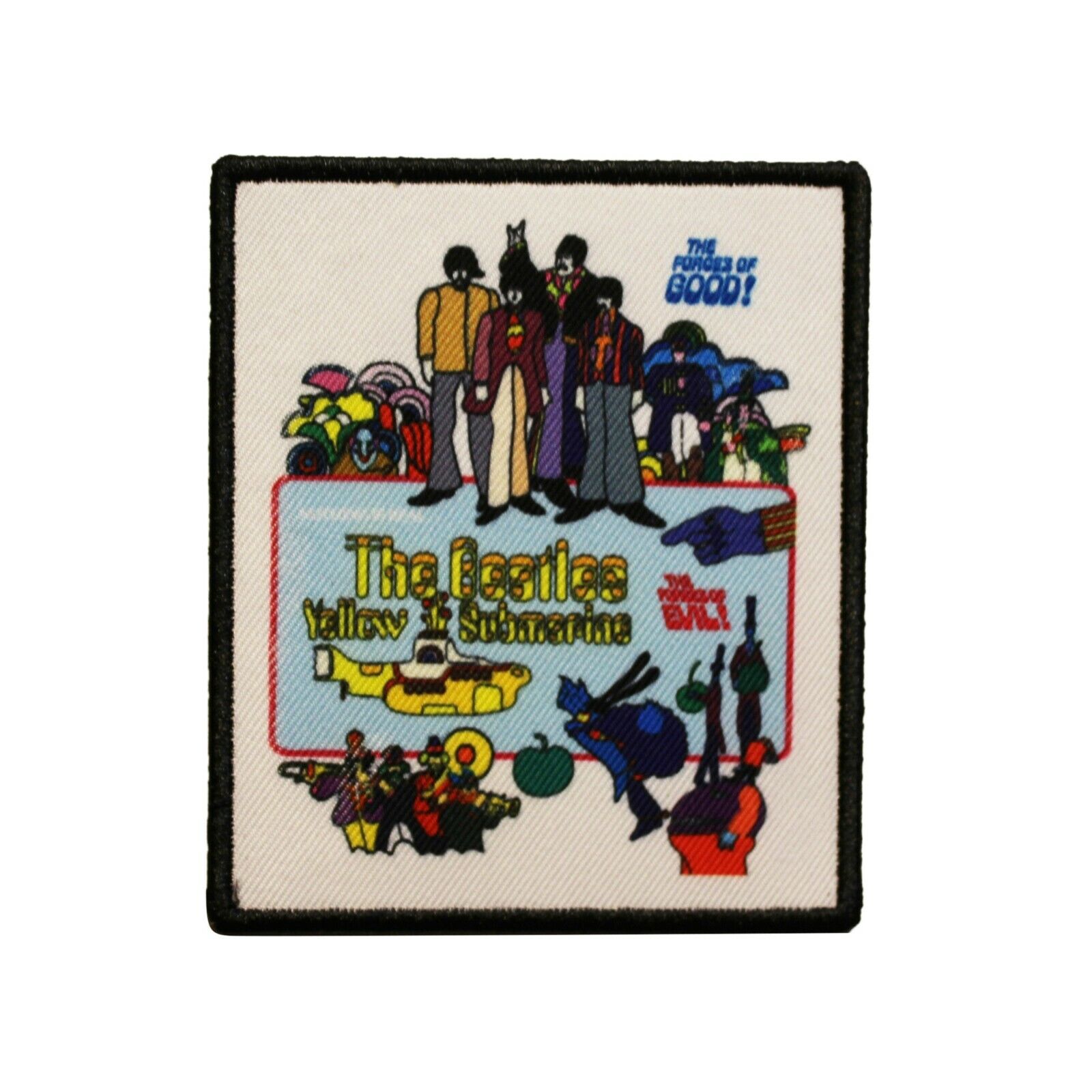 The Beatles Yellow Submarine The Forces Of Good Printed Sew On Patch -  075-A