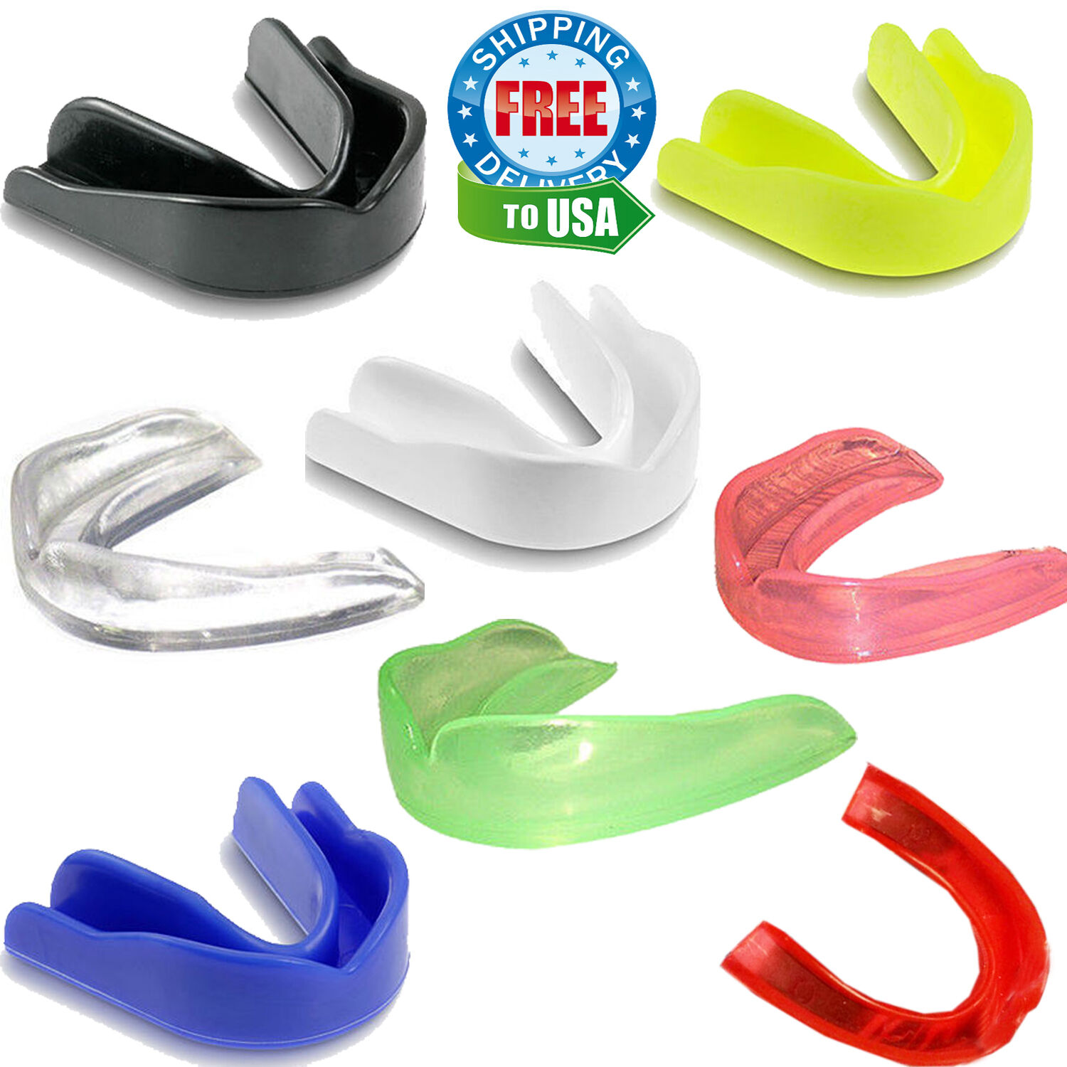 Mouth Guard Gum Shield Teeth Protector Boil Bit Boxing Karate Football Rugby