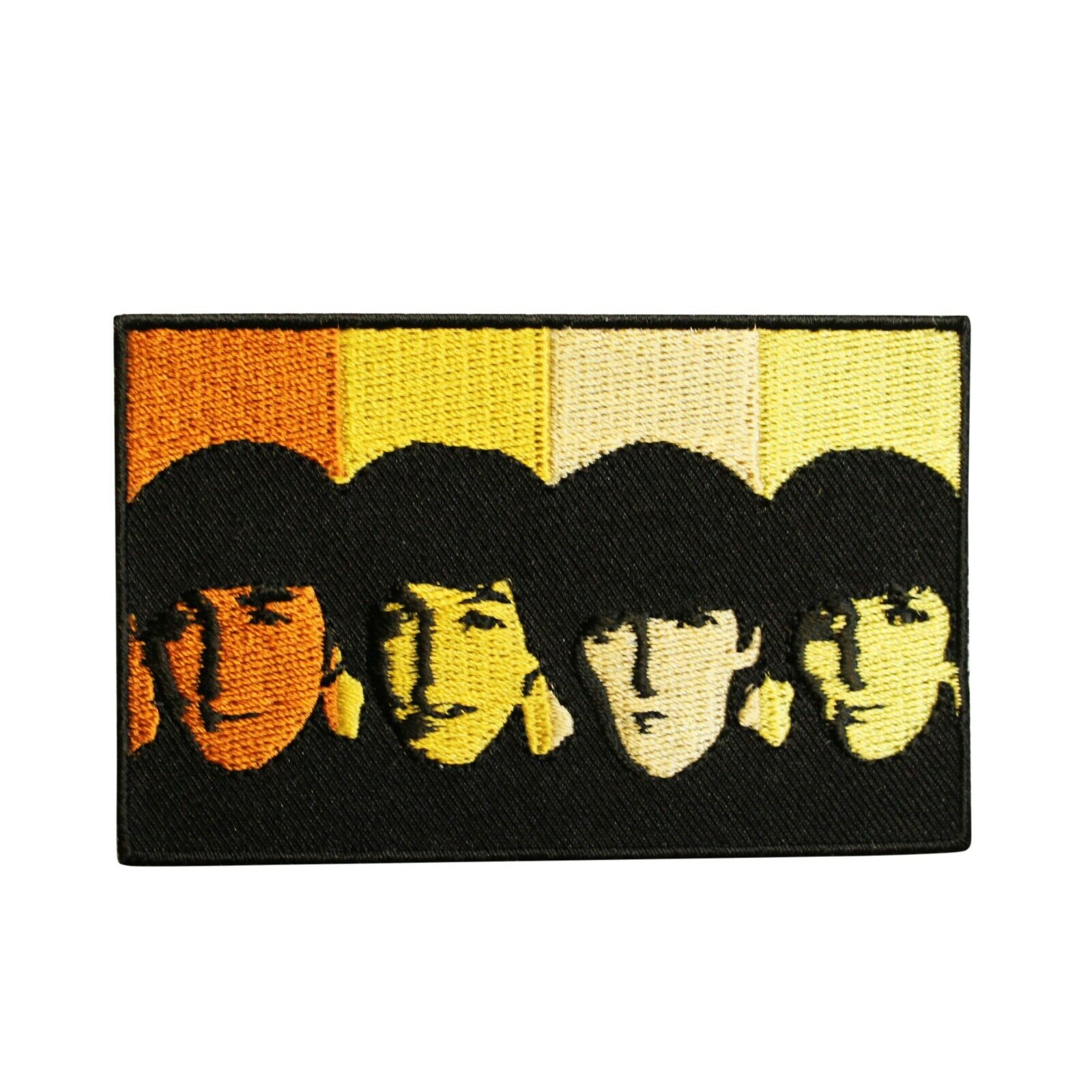The Beatles Faces Embroidered Iron On Patch -  Licensed 077-c