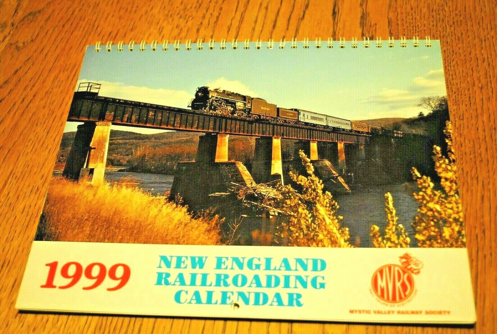 Rare! Mvrs 1999 New England Rr-ing Calendar/12 Mixed Vintage. New Condition!