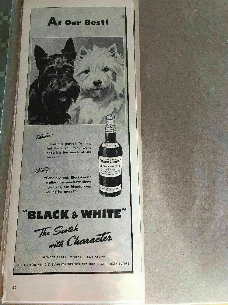 Vintage Print Advertising: SCOTTIE/WESTIE 