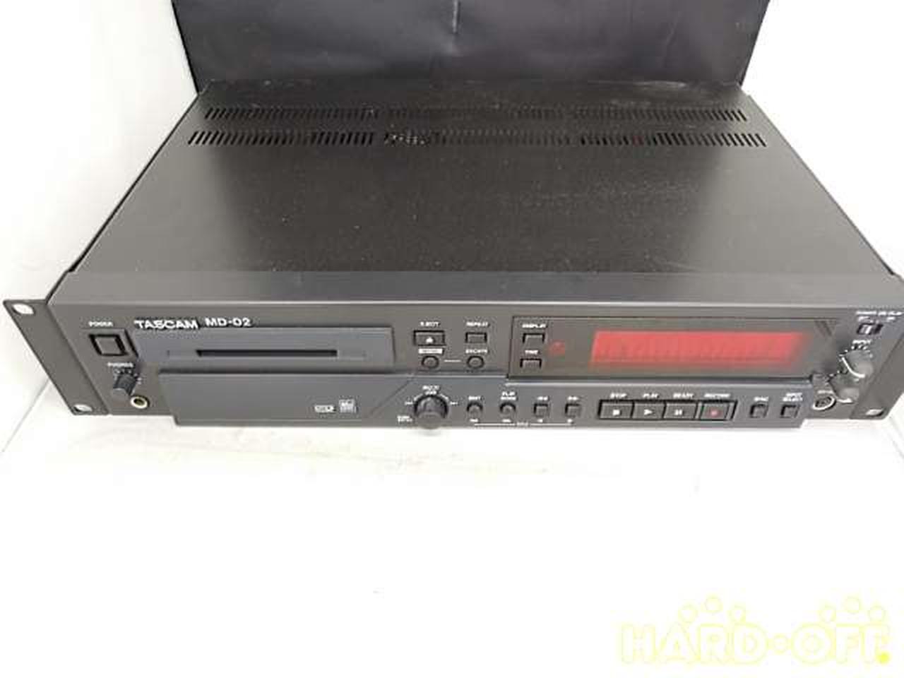 Tascam Md-02 Professional Mini Disc Md Recorder Deck Black B-rank Used From Jpn