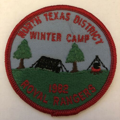 Royal Rangers Patch 1982 North Texas District Winter Camp RR 1980’s Campfire