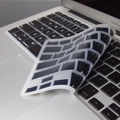 Black Silicone Keyboard Cover Skin For Macbook Air 13" A1369