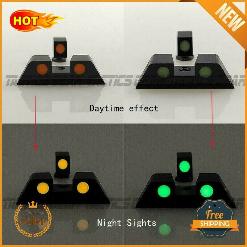 Glock Factory OEM Night Sights 17 19 22 23 24 26 27 33 34 35 Front and Rear SET