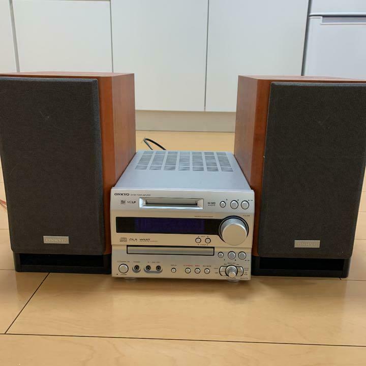 Onkyo Fr-n7tx Cd Md Tuner Amplifier Stereo Hi-md W/ Speaker System From Japan