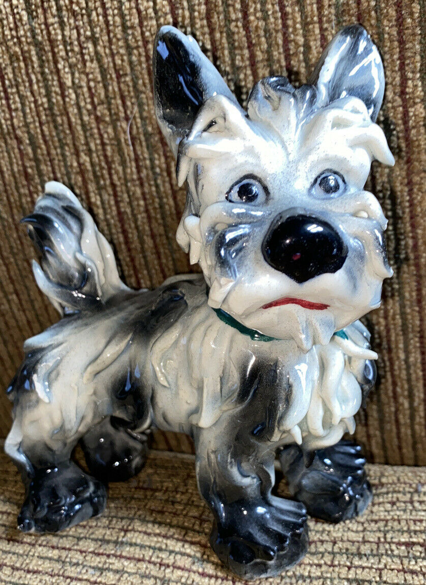 Vintage Porcelain Scottie Dog~made In Italy~adorable