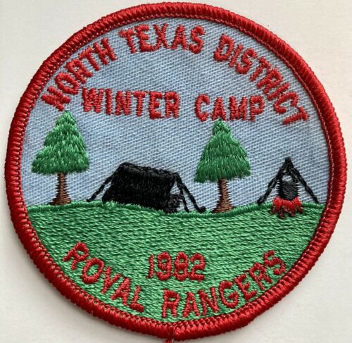 Royal Rangers 1982 North Texas Winter Camp Tx Collectible Round Vintage