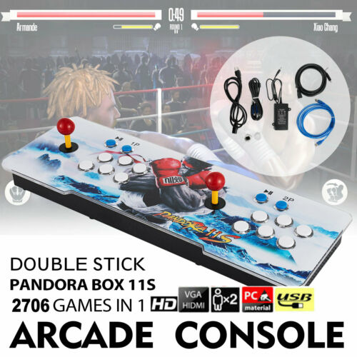 2706 In 1 Pandora Box 11s Retro Video Games Double Stick Arcade Console Light Us