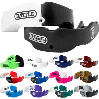 Battle Sports Science Adult Football Mouthguard 2-Pack with Straps