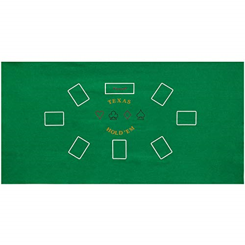 36" X 72" Green Texas Holdem Poker Casino Gaming Table Top Felt Layout Mat