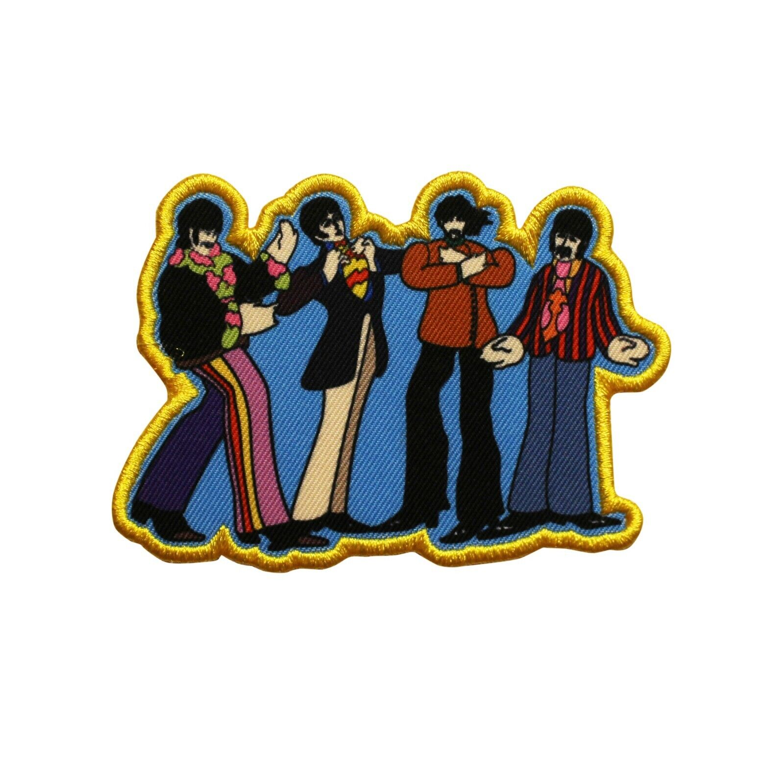 The Beatles Yellow Submarine Sub Band Members Printed Sew On Patch -  074-u