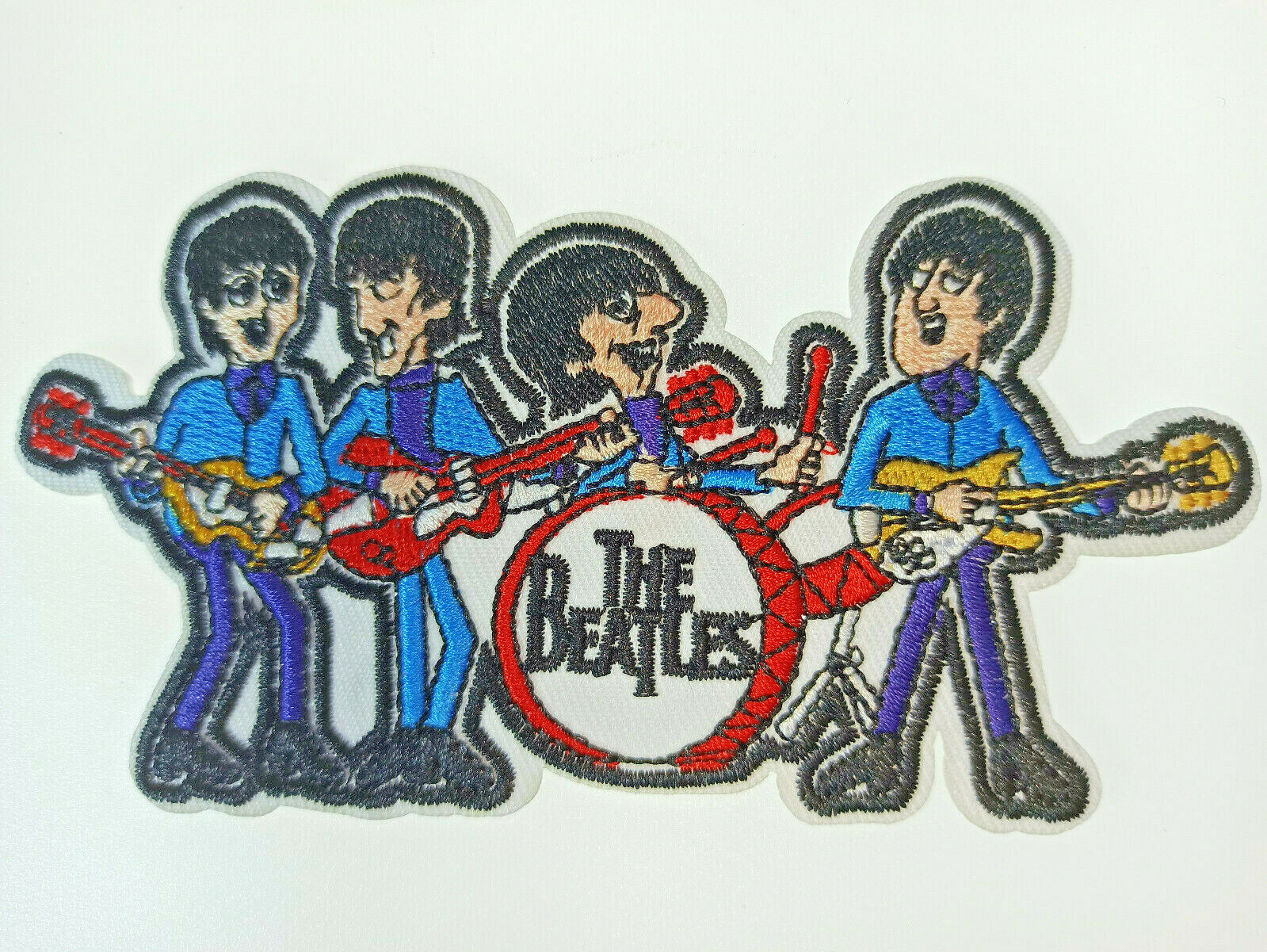 The Beatles Band Embroidered Cloth Patch Badge Iron Sew On Applique 5x2.5" New