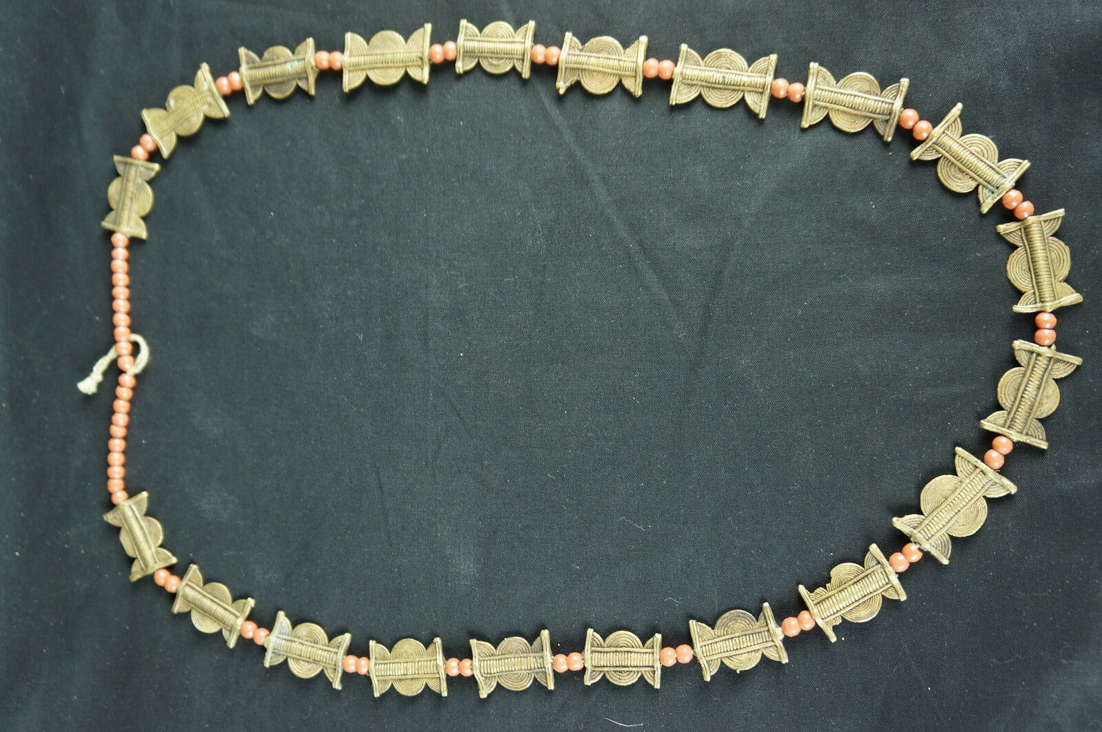 Exquisite Vintage African Ghana Necklace African Brass Ethnic [y8-w6-a9]