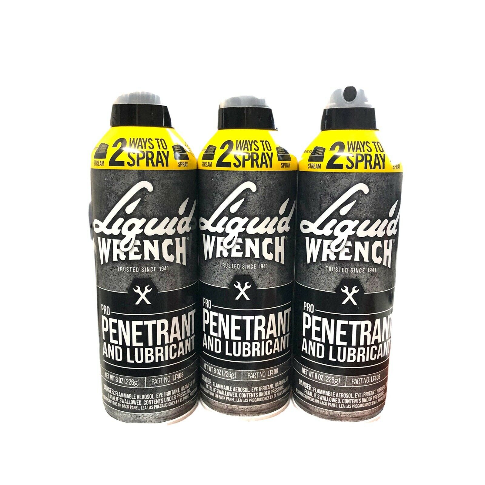 Liquid Wrench  8 Oz.aerosol Pro Penetrant And Lubricant Set Of 3