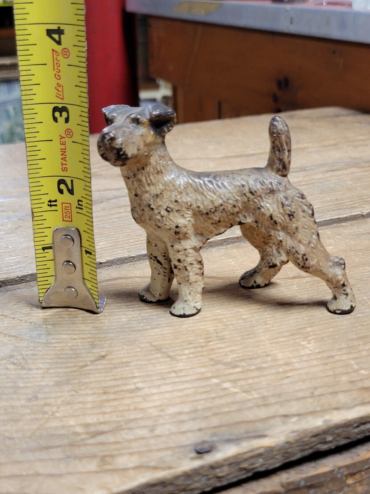 Vintage Rare Antique Cast Iron Terrier Dog Heavy Paperweight Toy Hubbly?