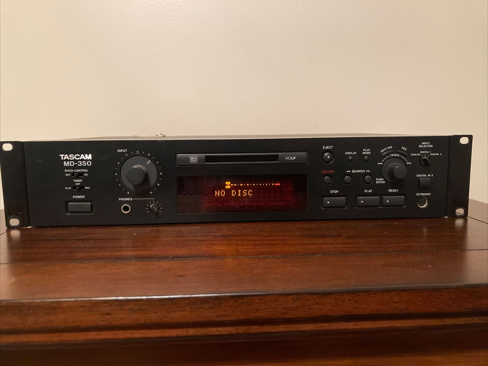 Tascam MD 350 SP Minidisc Player/ Recorder