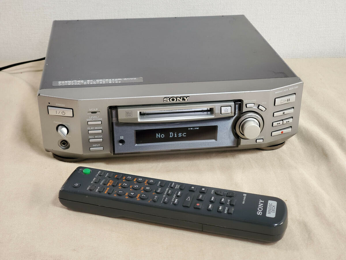 SONY MDS-S50 MD deck MDLP compatible with Remote Controller 100V