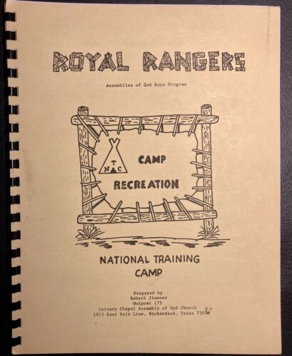 Royal Rangers Vintage Used Booklet Outpost 175 Richardson Tx Texas