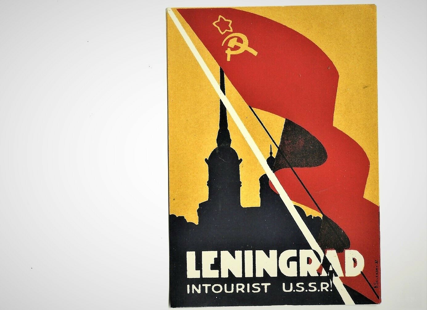 USSR  Luggage Label Leningrad In Tourist