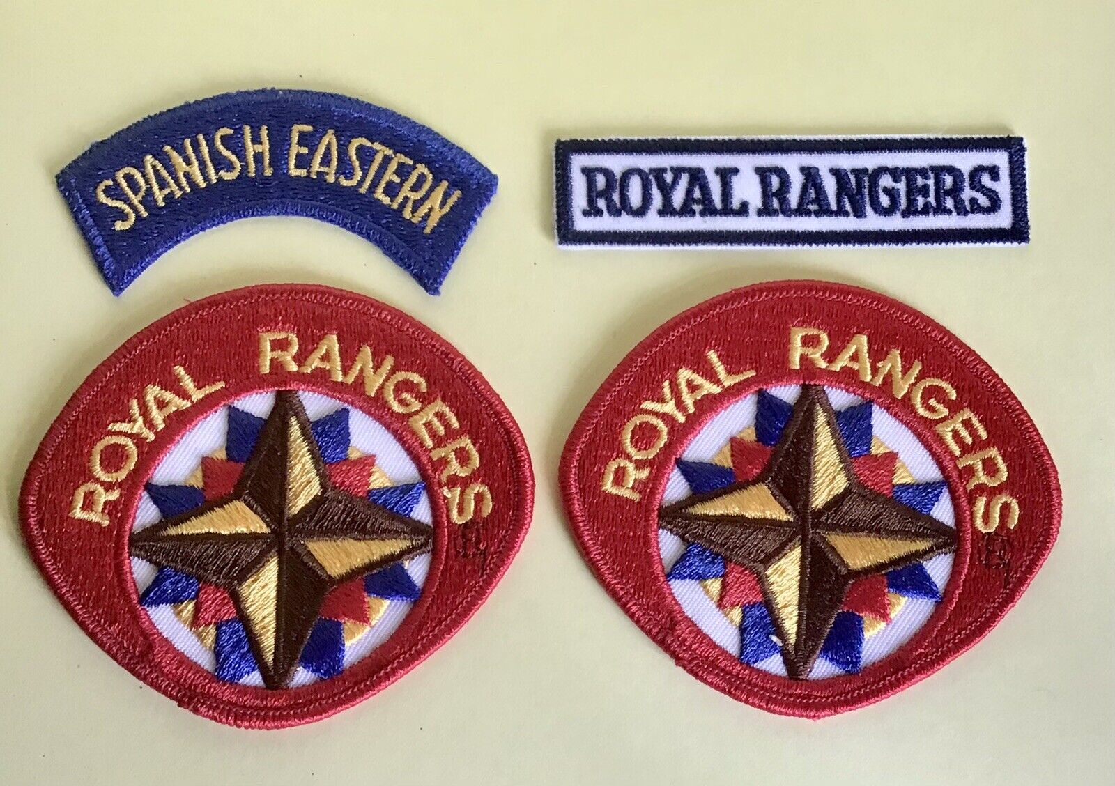 Vintage Royal Rangers Spanish Eastern Patch Lot Mint Condition