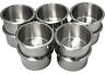 10 Pcs Stainless Steel Poker Table Cup Holder Jumbo Size