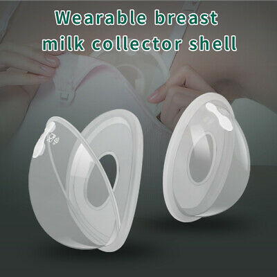 2Pcs Portable Breast Milk Collection Shell Breast Saver for Daily Working Moms