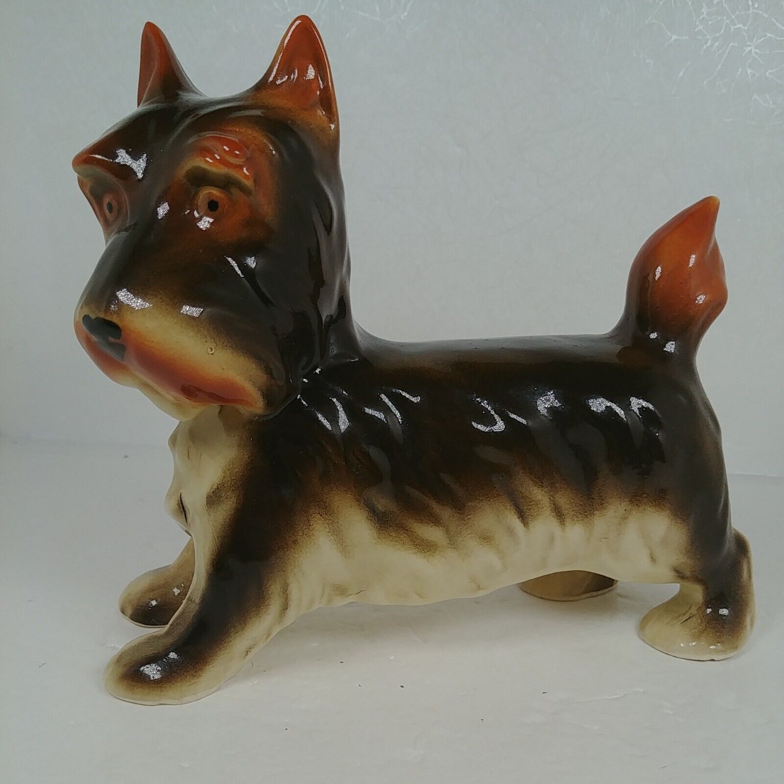 Vintage Ceramic/Porcelain Scottish Terrier Dog Figurine 7 Inches Tall