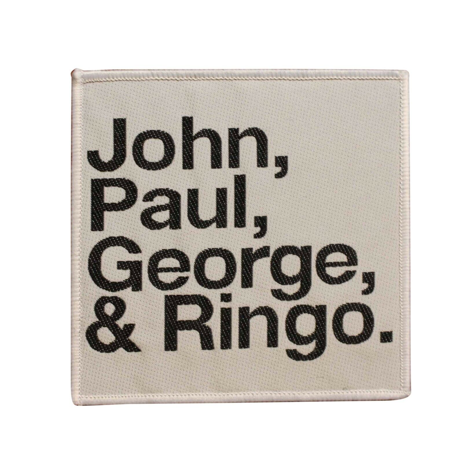 The Beatles John Paul George Ringo Woven Sew On Battle Patch - Licensed 073-k