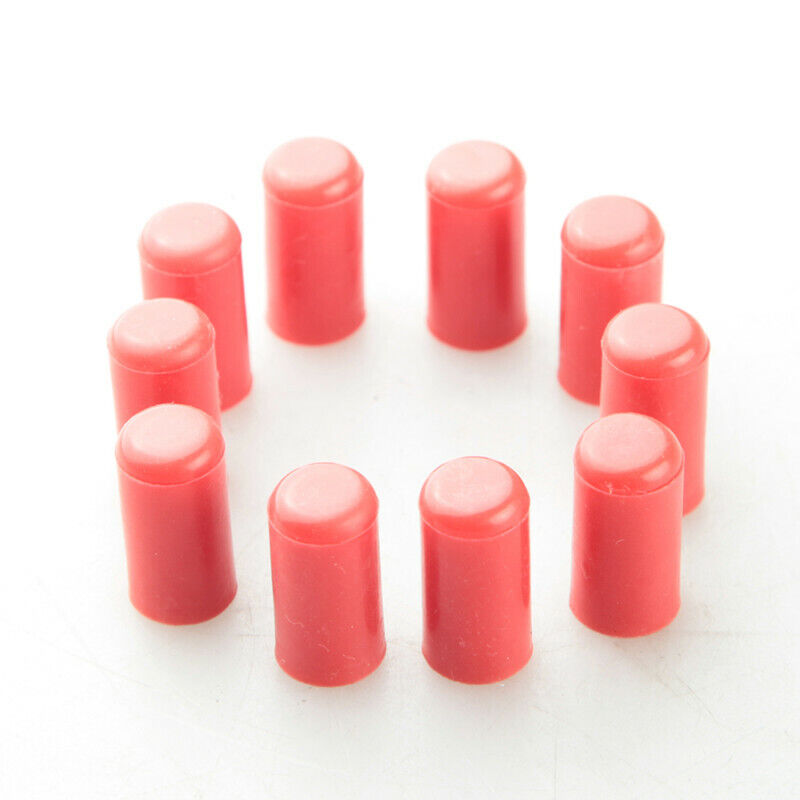 10pc 19mm 3/4" Silicone Blanking Cap Intake Vacuum Hose End Bung Plug Red