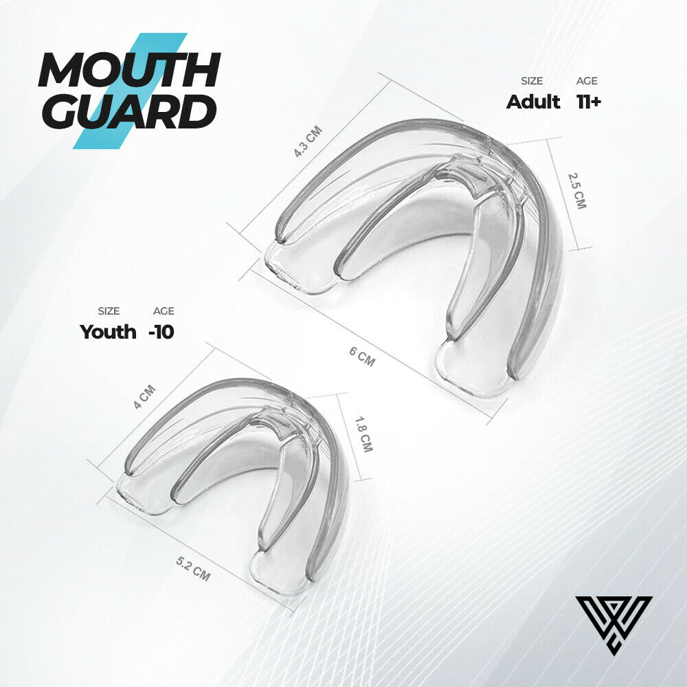 Mouth Guard Teeth Grinding Boxing Sports Gym Mouthpiece Shield Case Gel Bpa Free