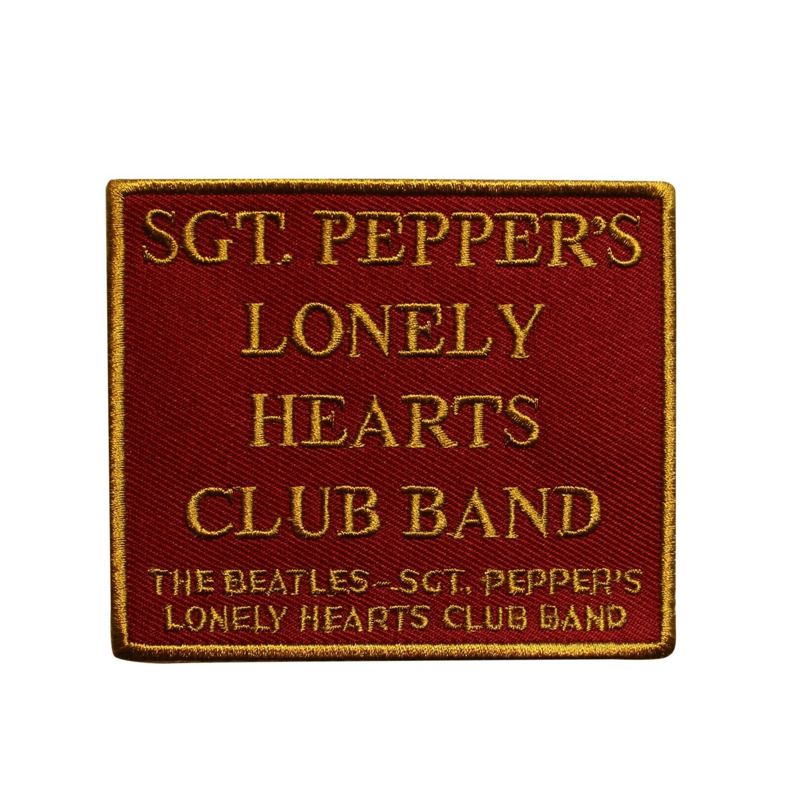 The Beatles Sgt Peppers Lonely Hearts Club Band Embroidered Sew On Patch - 075-B